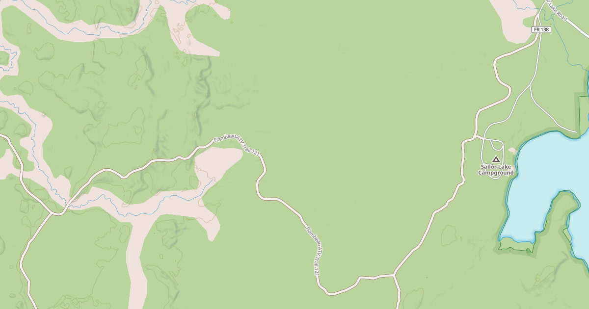 Map preview of USFS Motor Vehicle Use Map Trails 13099
