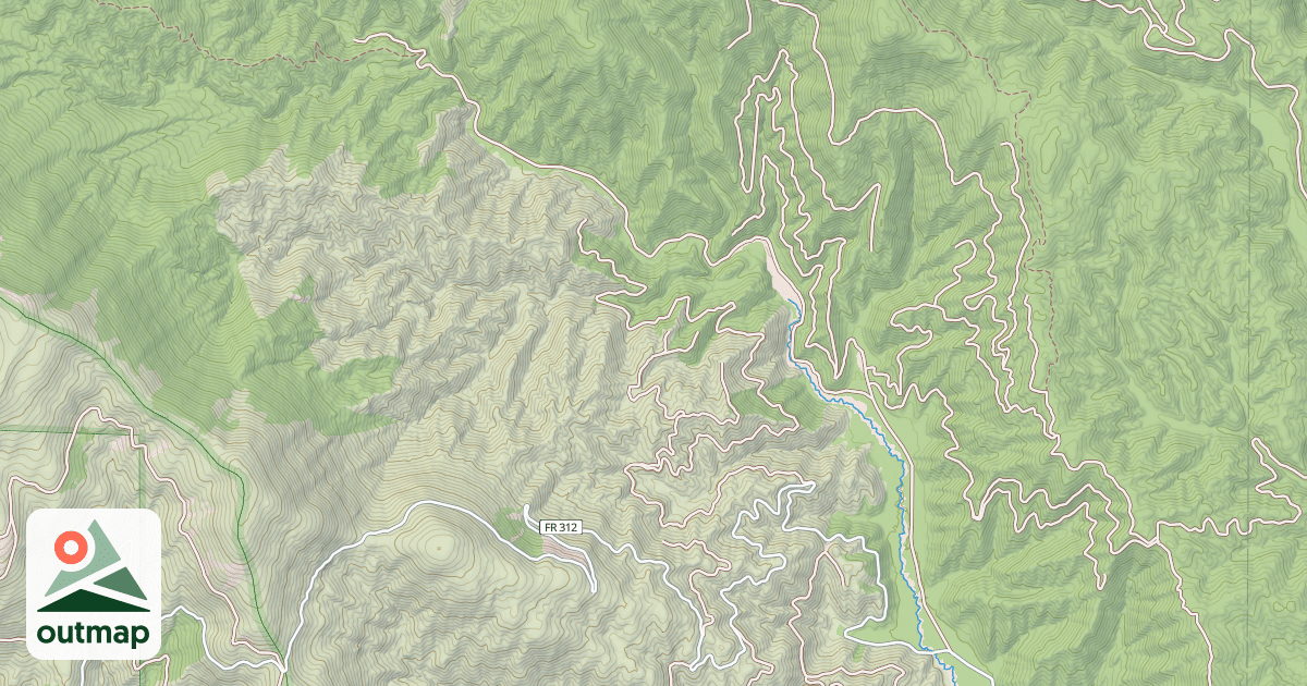 Map of UPPER WEST BRANCH