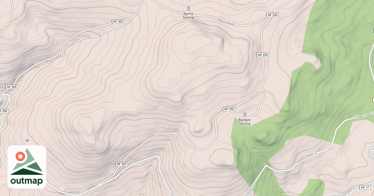 Map of USFS Motor Vehicle Use Map Roads {22D36E25-4062-4228-A5A3-E0A05303B96A}