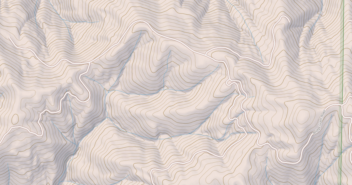 Map preview of BRIDGE GULCH