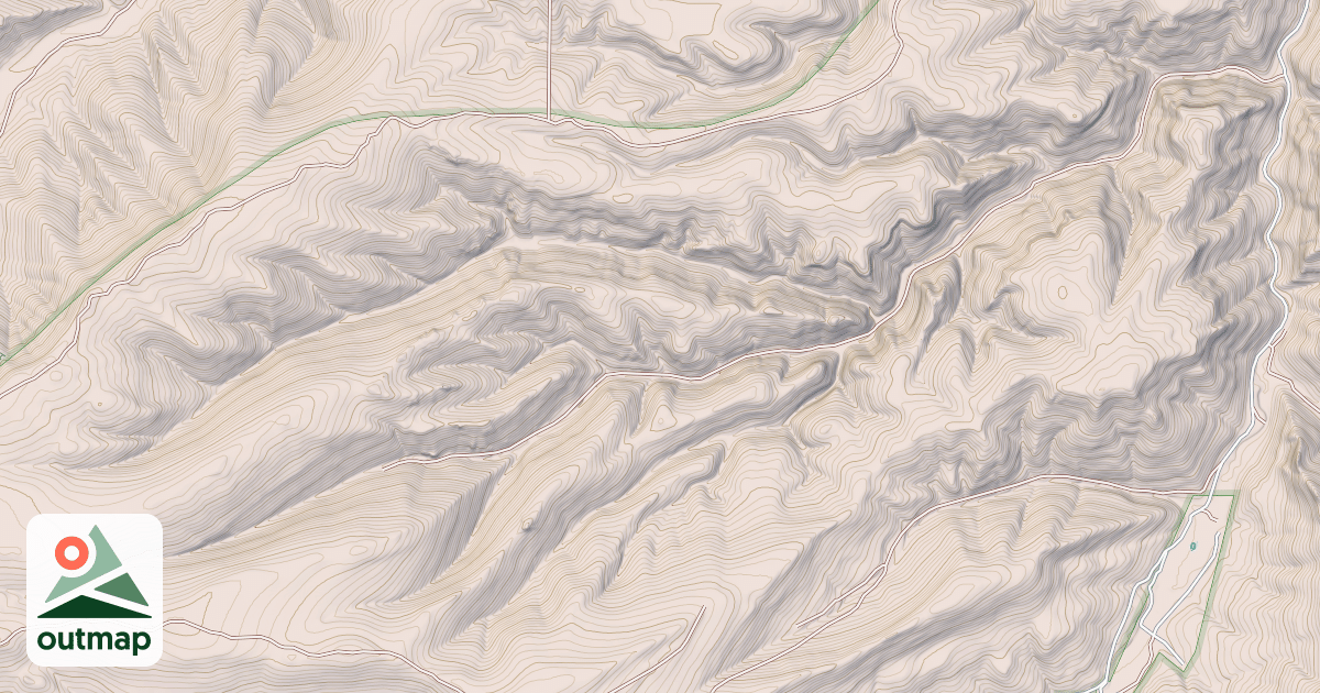 Map of Hay Canyon