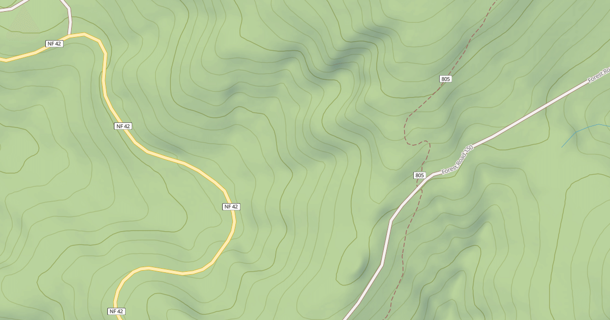 Map preview of USFS Motor Vehicle Use Map Roads {6AA5ACF0-7430-4B9B-9246-A6FDEE09200F}