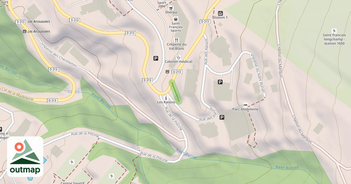 Map of Chemin des 1450m