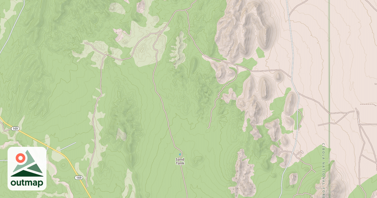 Map of BEAR SPRINGS