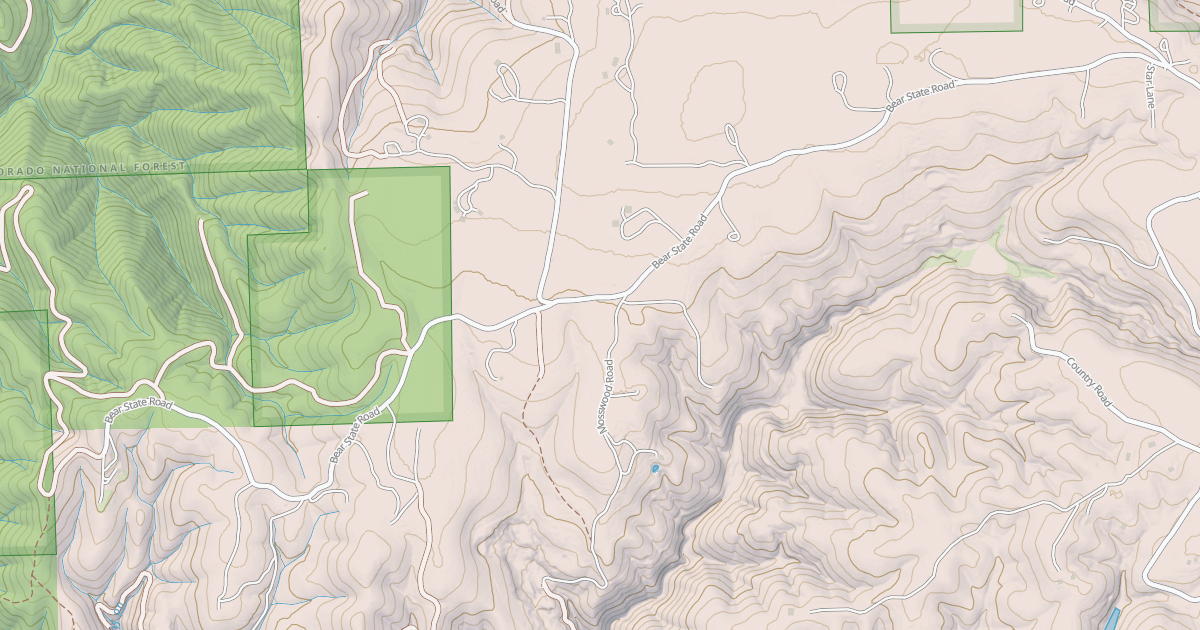 Map preview of BEAR STATE ROAD