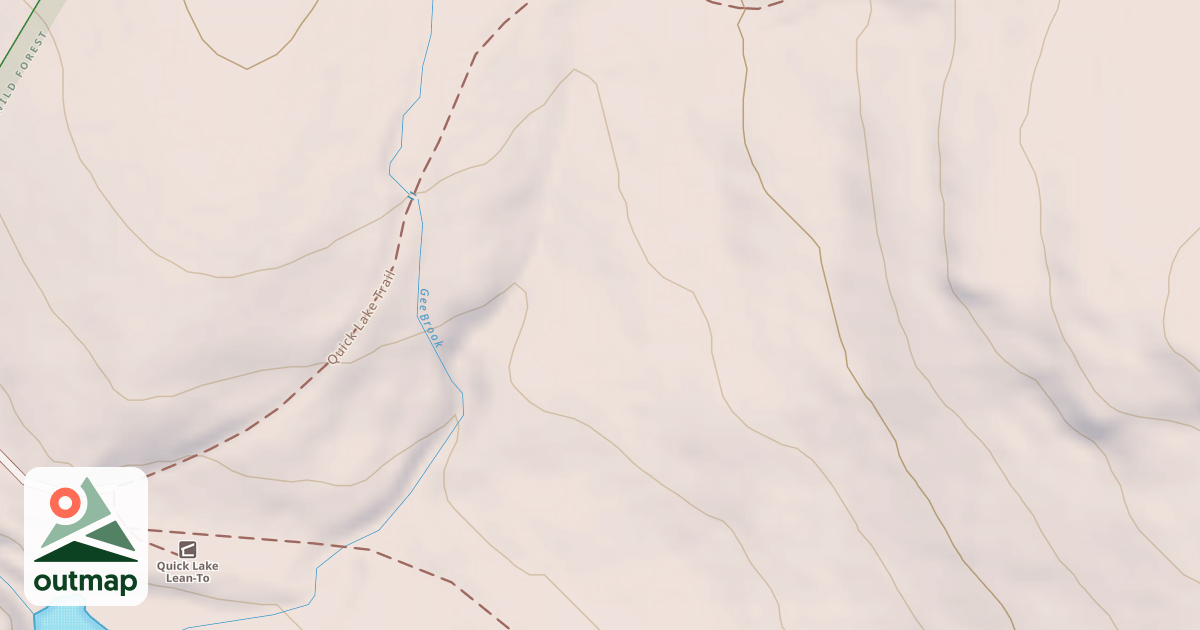 Map of Quick Lake Snowmoblie Trail