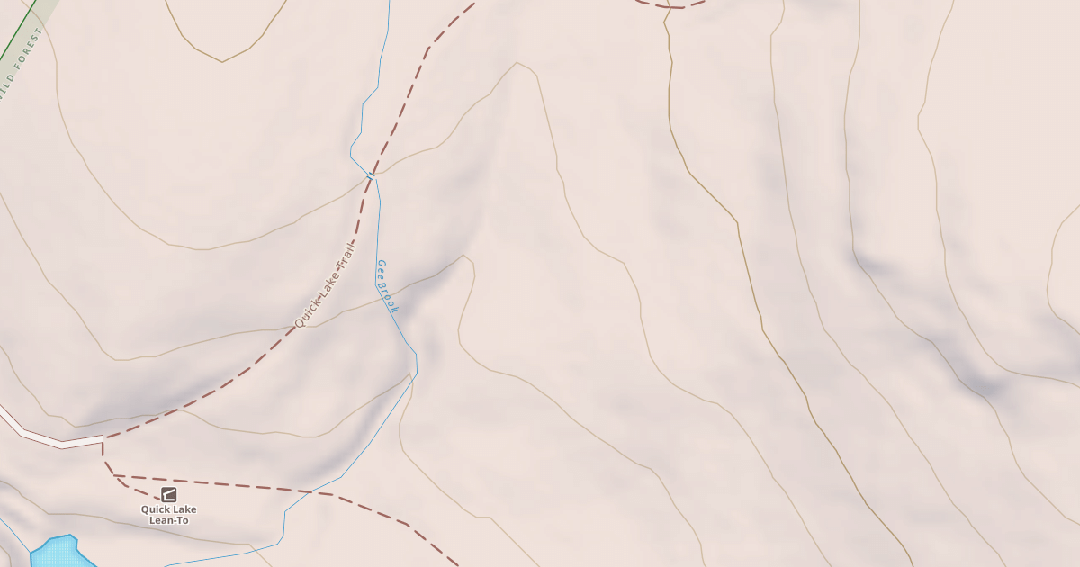 Map preview of Quick Lake Snowmoblie Trail