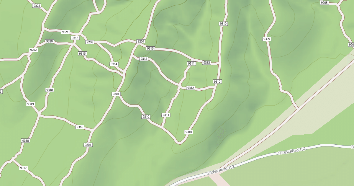 Map preview of USFS Motor Vehicle Use Map Trails 19390