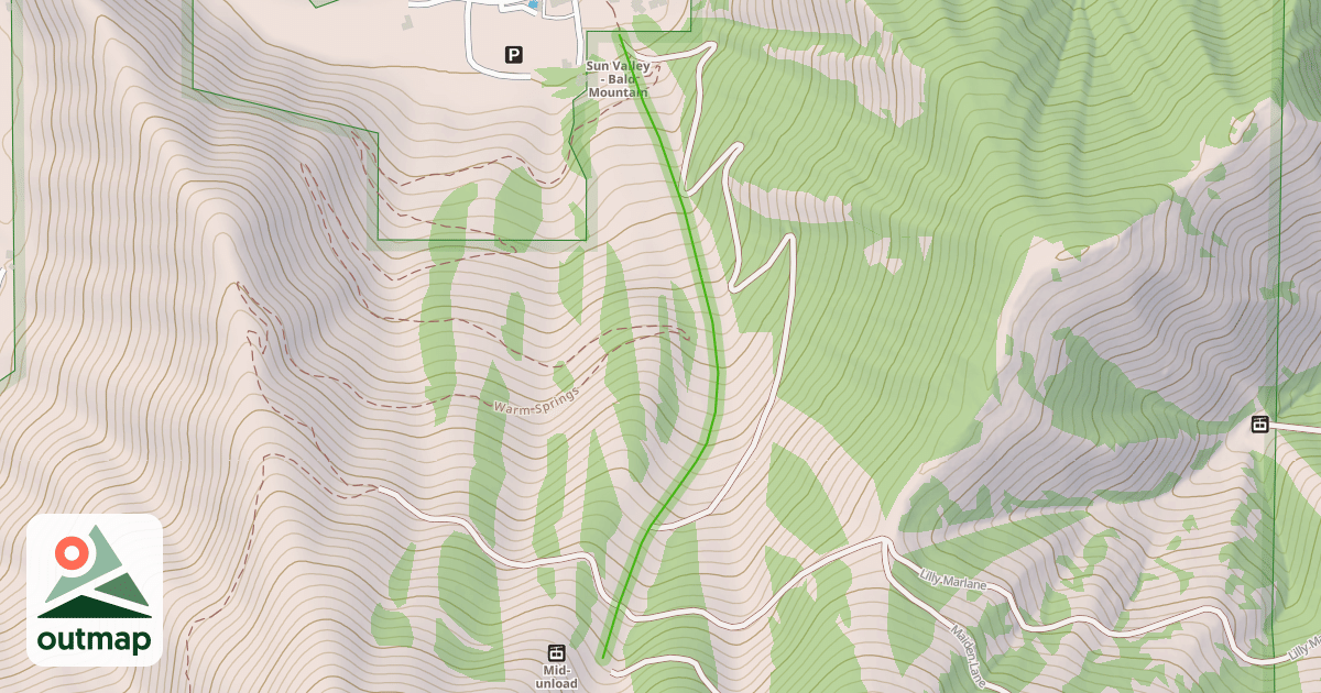Map of Lower Warm Springs