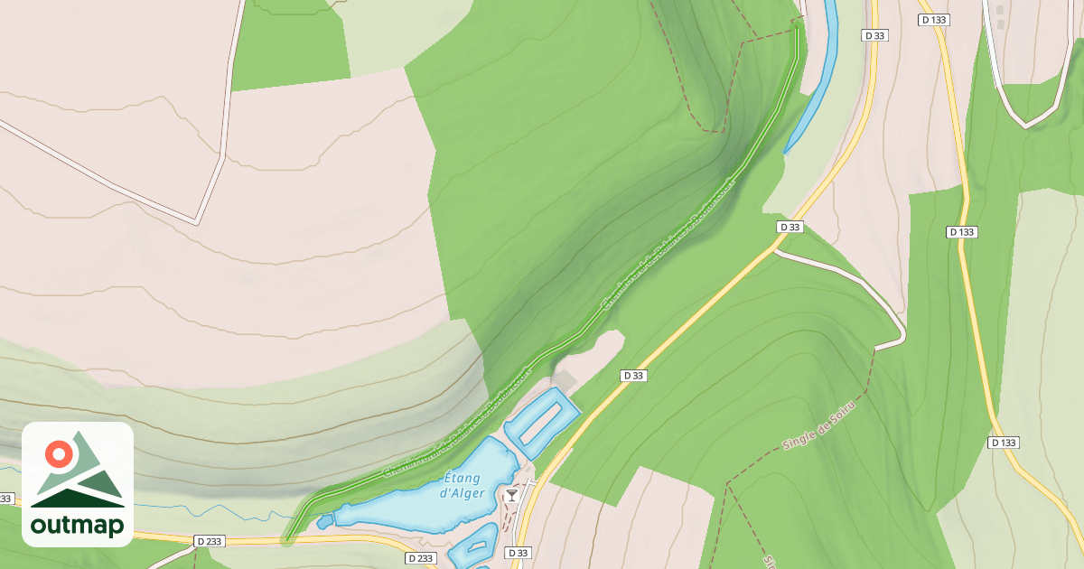 Map of Chemin rural de Balaives a Boutancourt