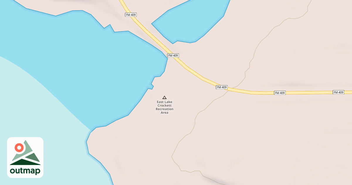 Map of EAST LAKE CROCKETT