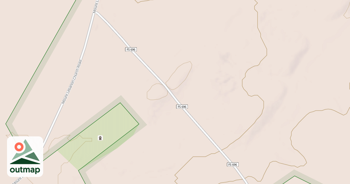 Map of ROAD 696