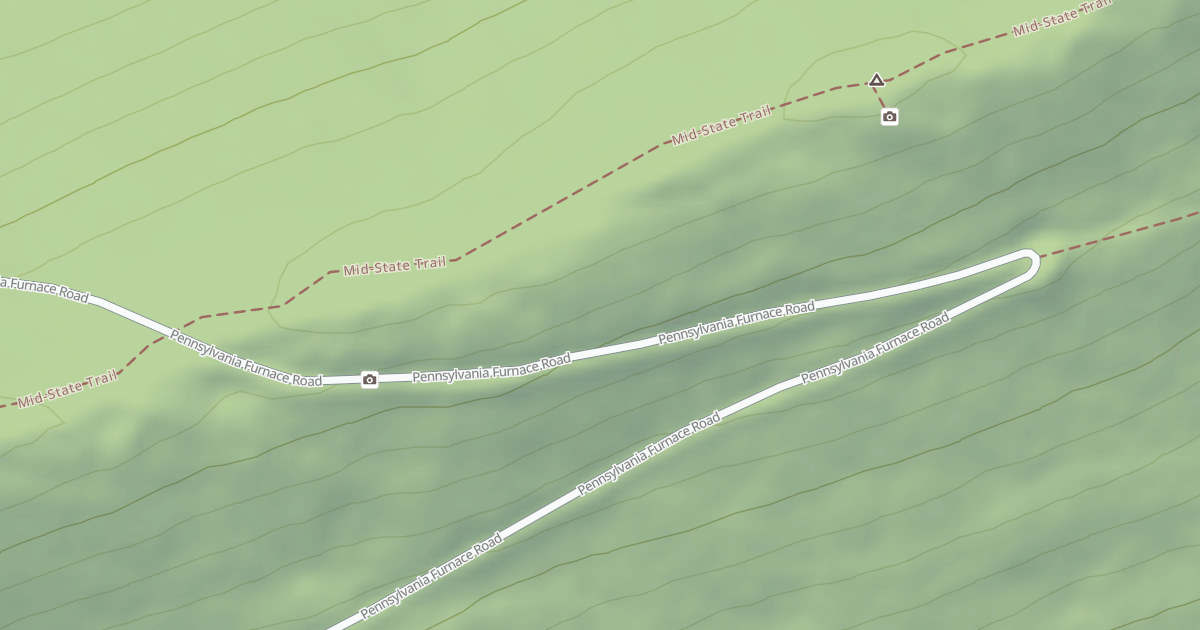Map preview of Rothrock State Forest Seven Mountains Snowmobile Trails