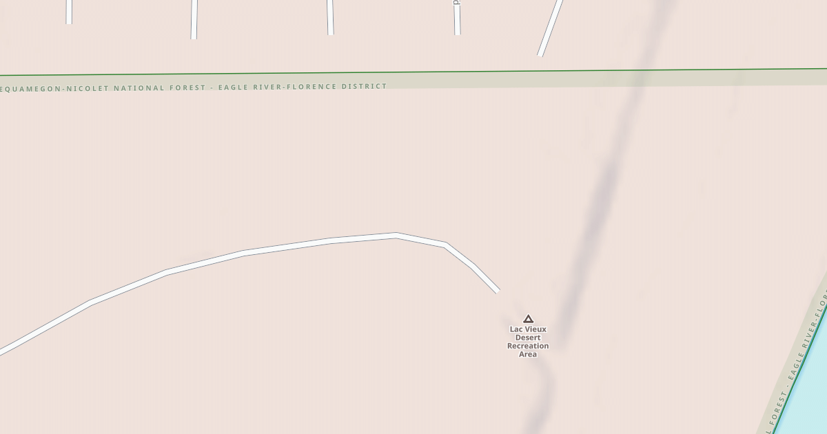 Map preview of LAC VIEUX DESERT CG LOOP 2