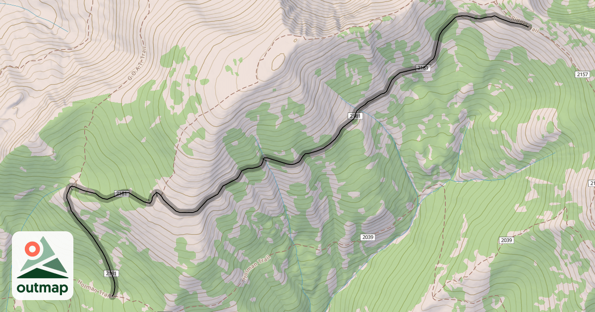 Map of Old Trench Road Trail
