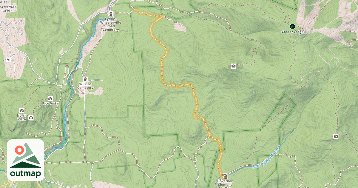 Map of Catamount Trail