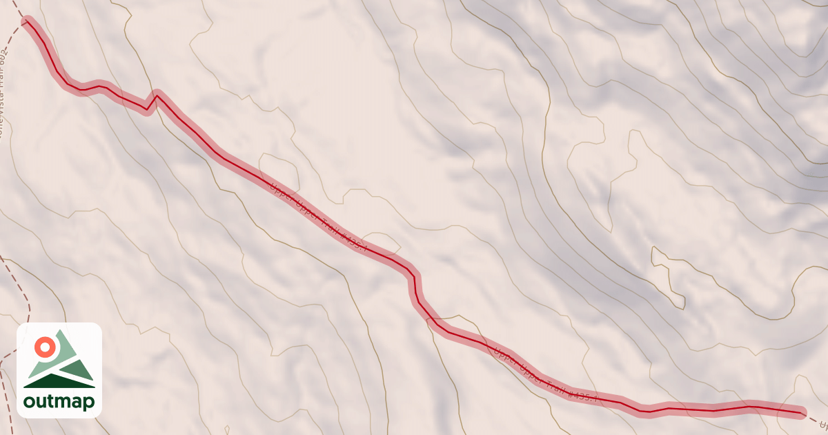 Map of Upper Upper Trail #435.1