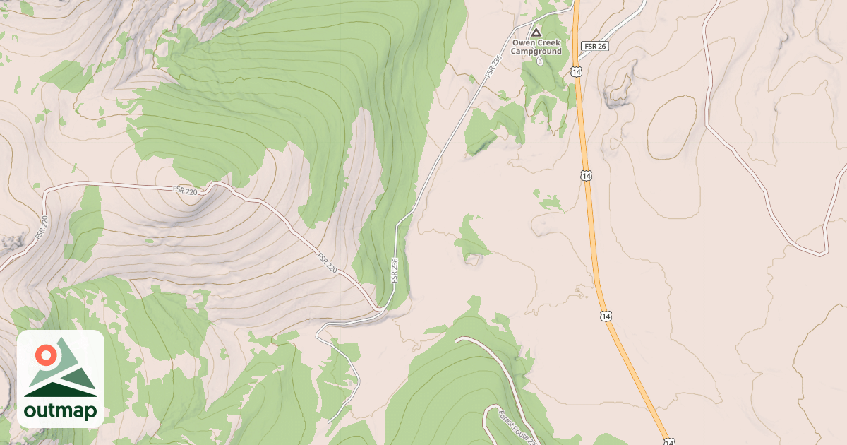 Map of OWEN CREEK