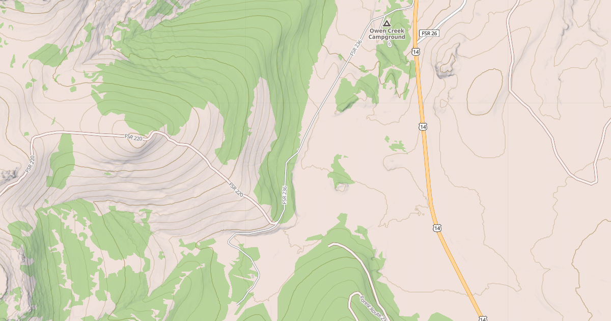Map preview of OWEN CREEK