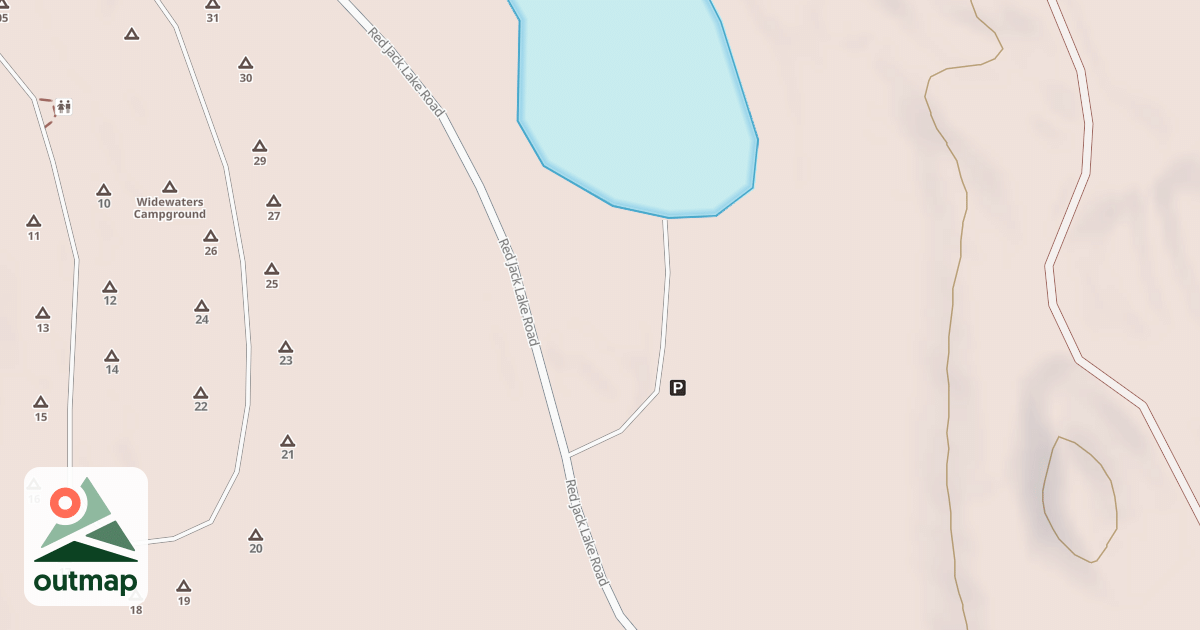 Map of IRWIN LAKE