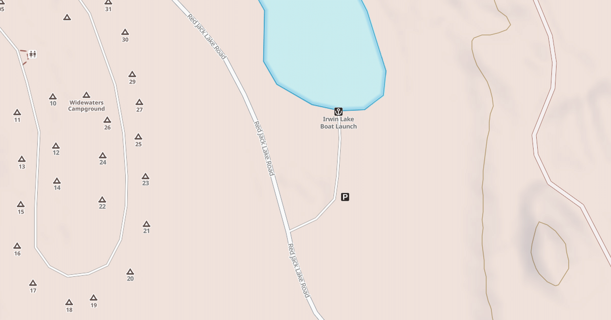 Map preview of IRWIN LAKE