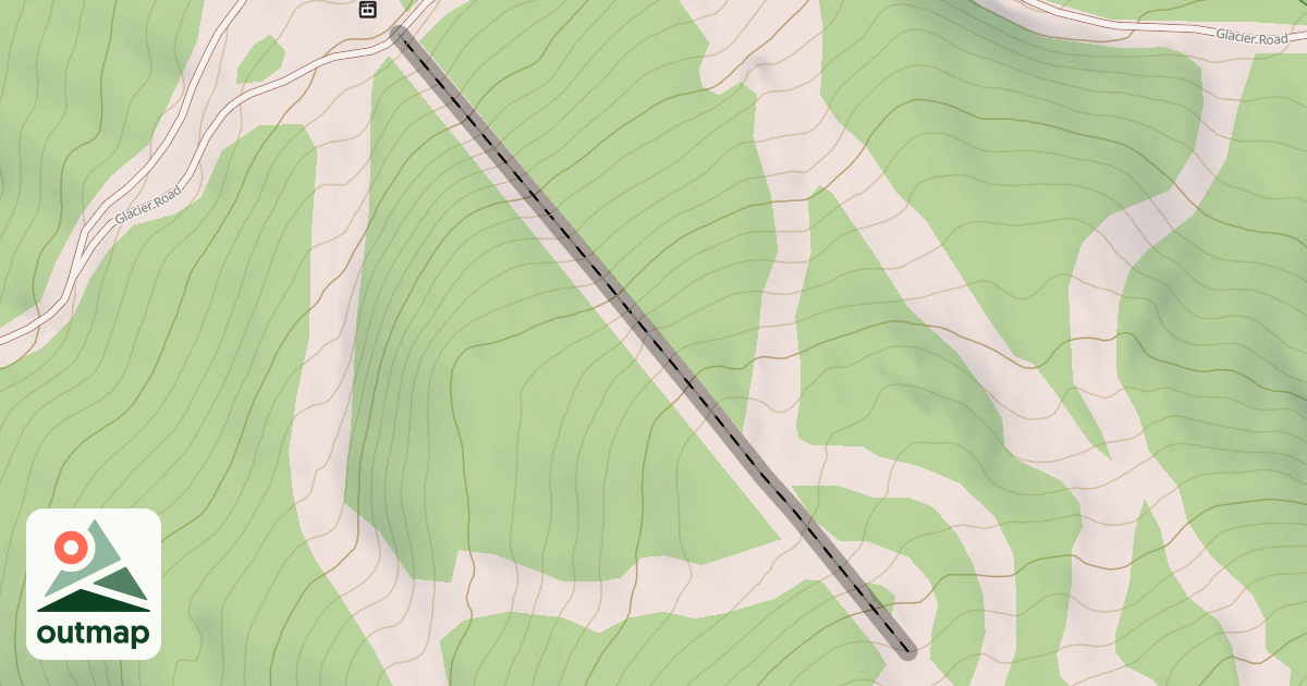 Map of Crystal Ridge Express Chairlift Run