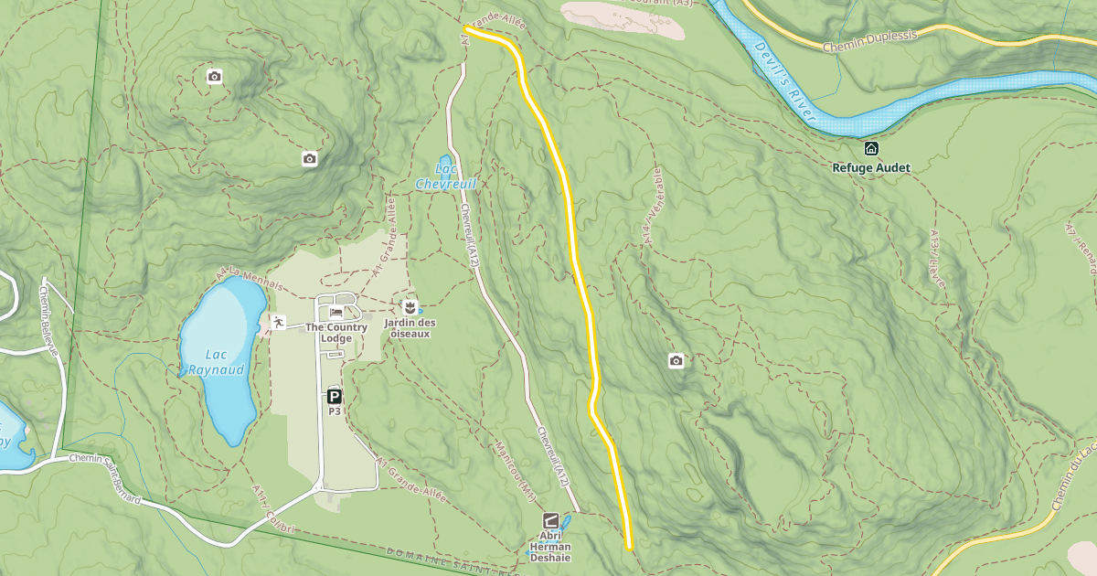 Map preview of A8 / Les Palliers