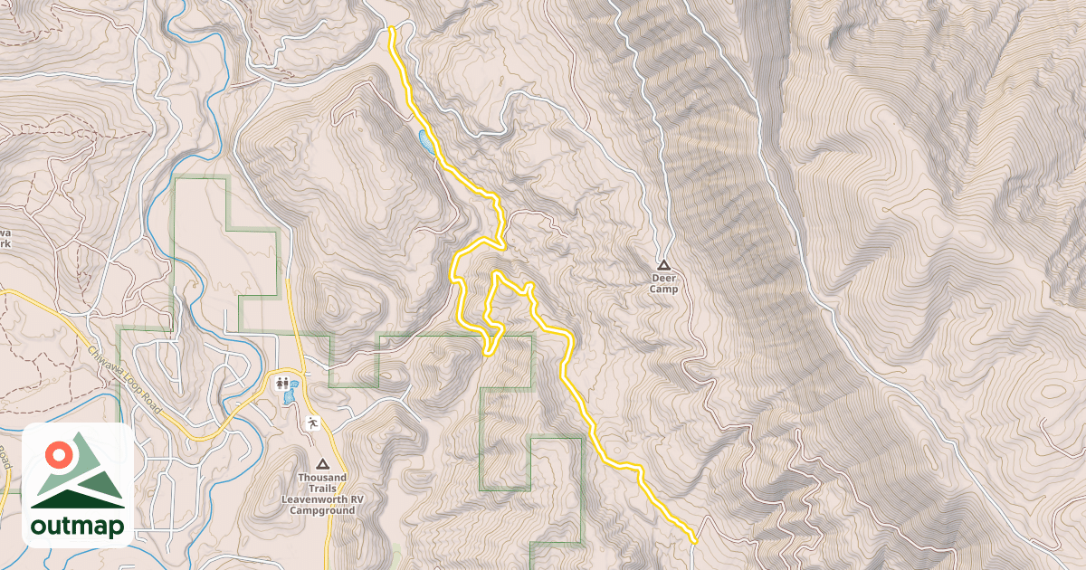 Map of Forest Road 6105