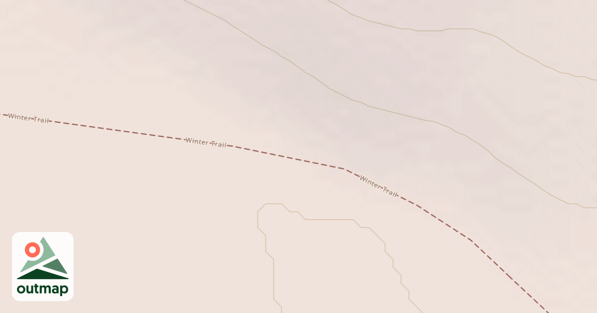 Map of Willow to Nome Winter Trail
