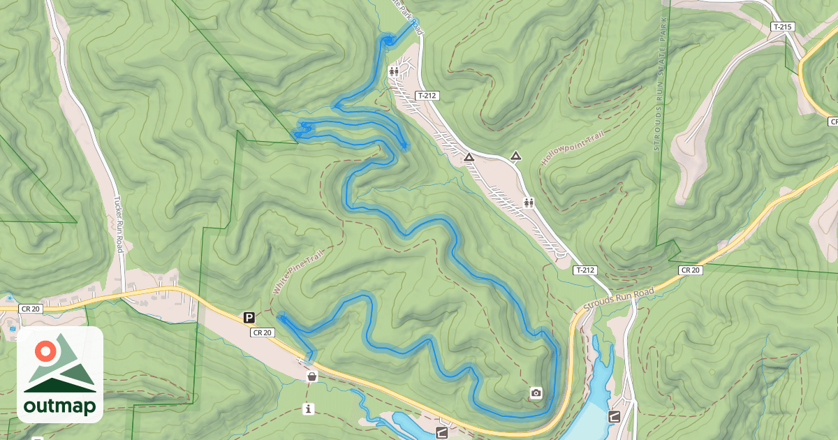 Map of Thunderbunny Trail