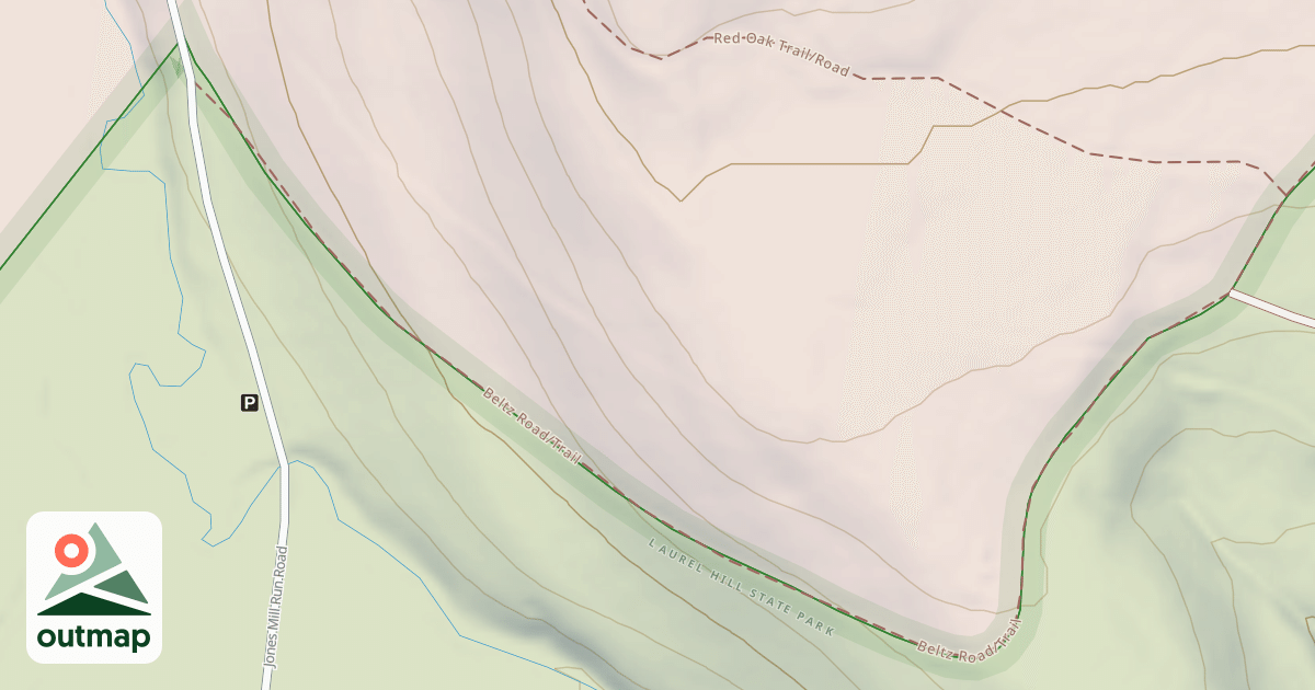 Map of Laurel Hill State Park Trails
