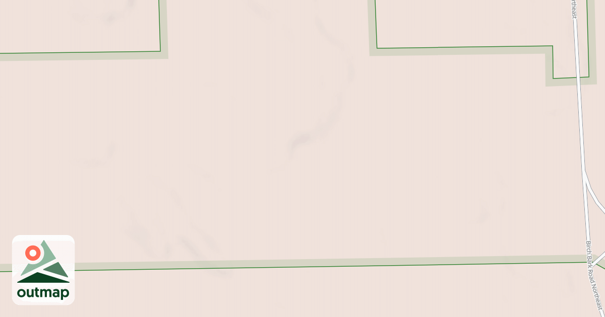 Map of NORTH MOOSE LAKE ROAD SPUR A