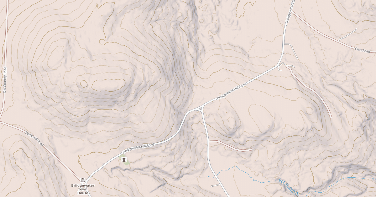 Map preview of Bridgewater Hill Rd