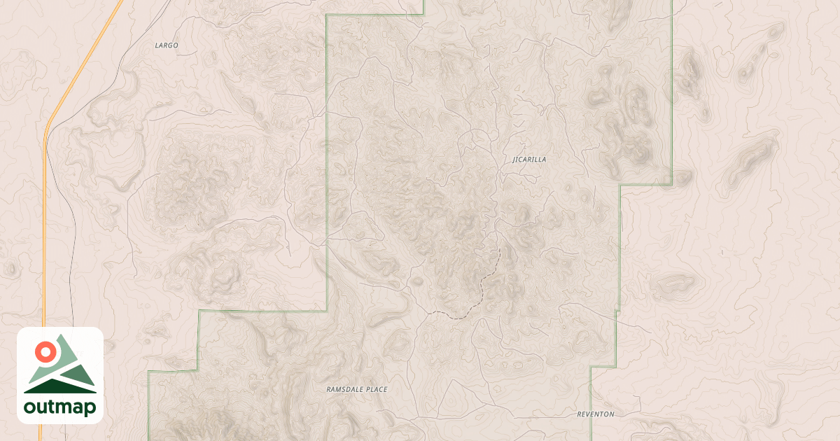 Map of COYOTE CANYON ROAD