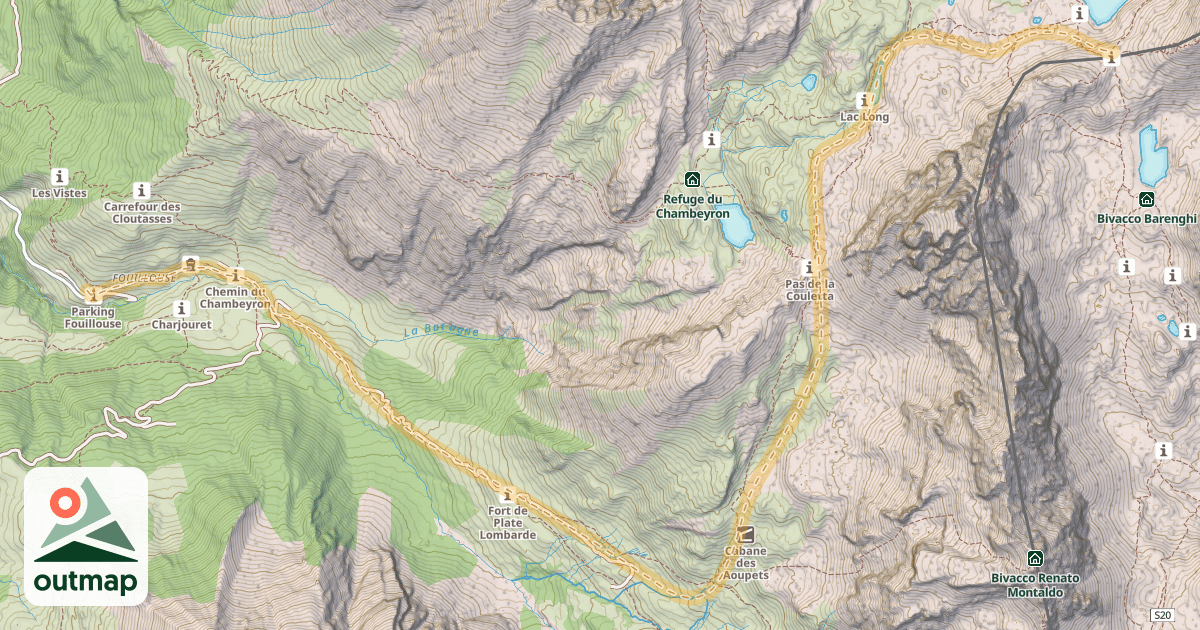 Map of Col de la Gypière — Fouillouse