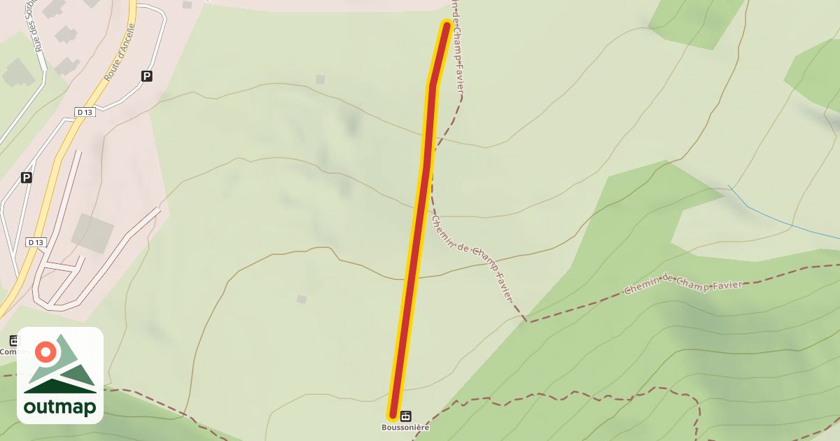 Map of Champ Favier
