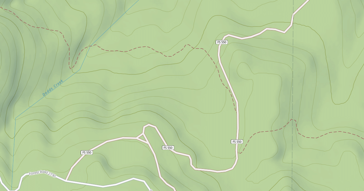 Map preview of USFS Motor Vehicle Use Map Roads {4C01F3F6-7736-4BCF-A066-267FE154736B}