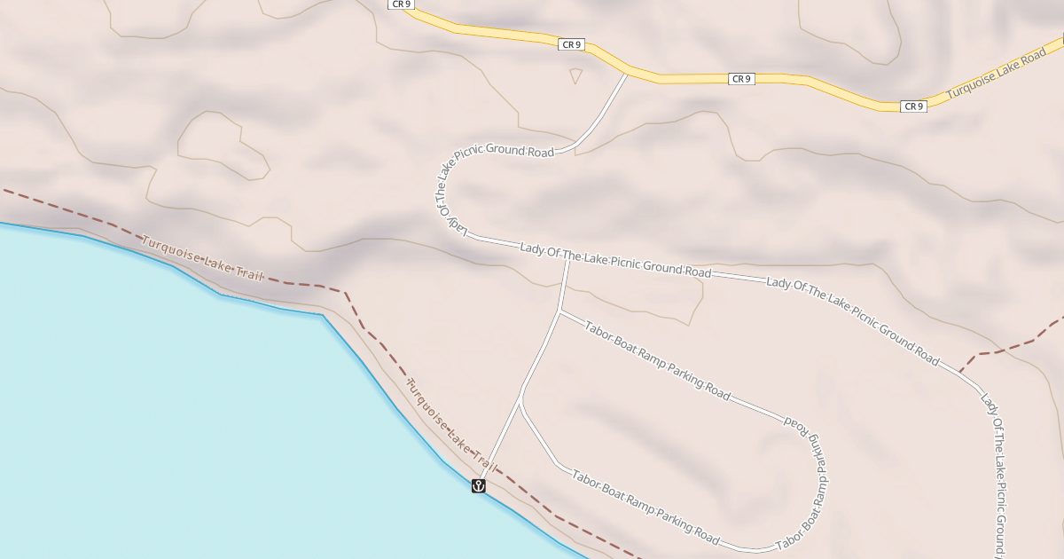 Map preview of TABOR BOAT RAMP