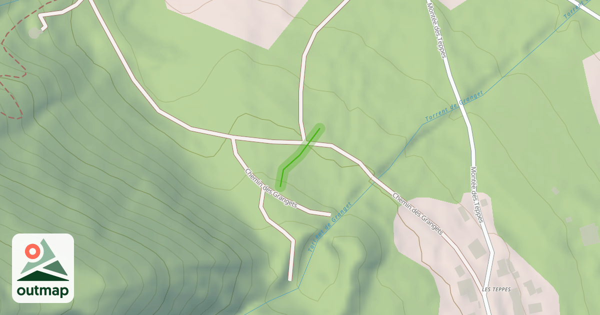 Map of Chemin des Grangets