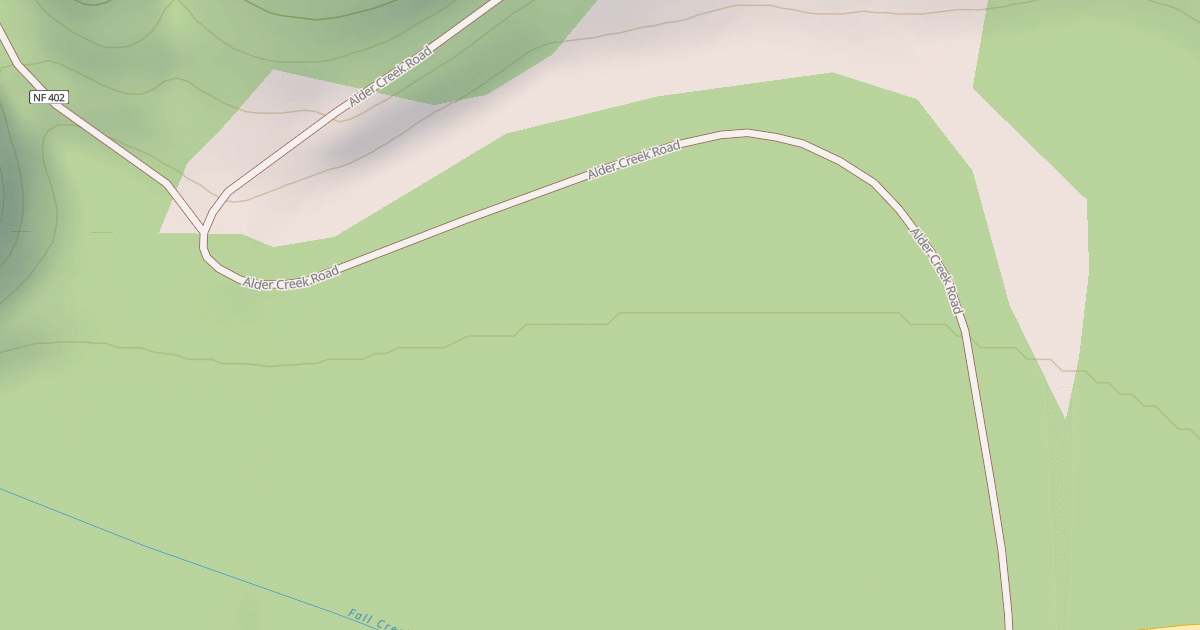 Map preview of ALDER CR.