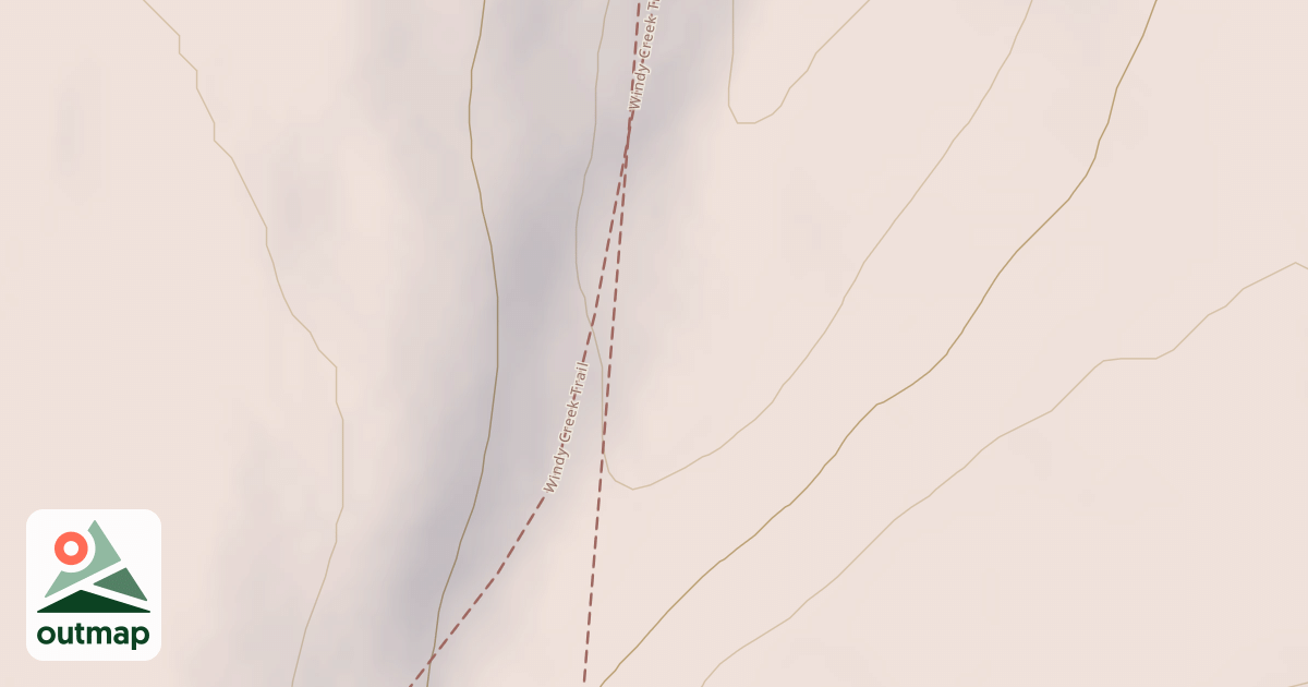 Map of Windy Creek Subsistence Ohv Trail