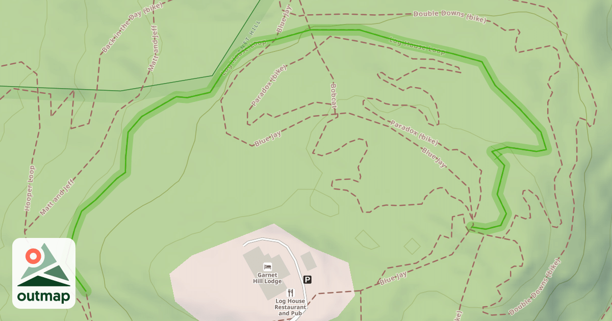 Map of Log House Loop