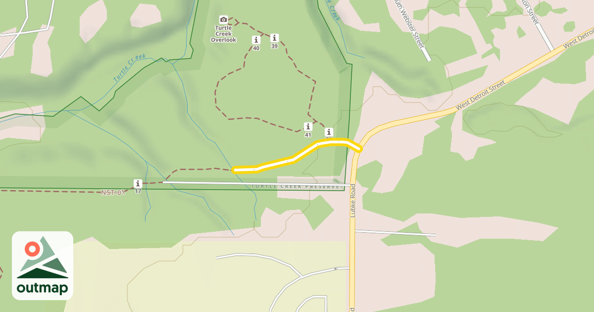 Map of Skunk Cabbage Lane