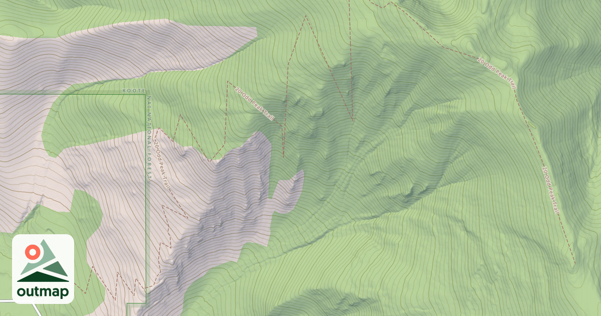 Map of 20 ODD PEAK