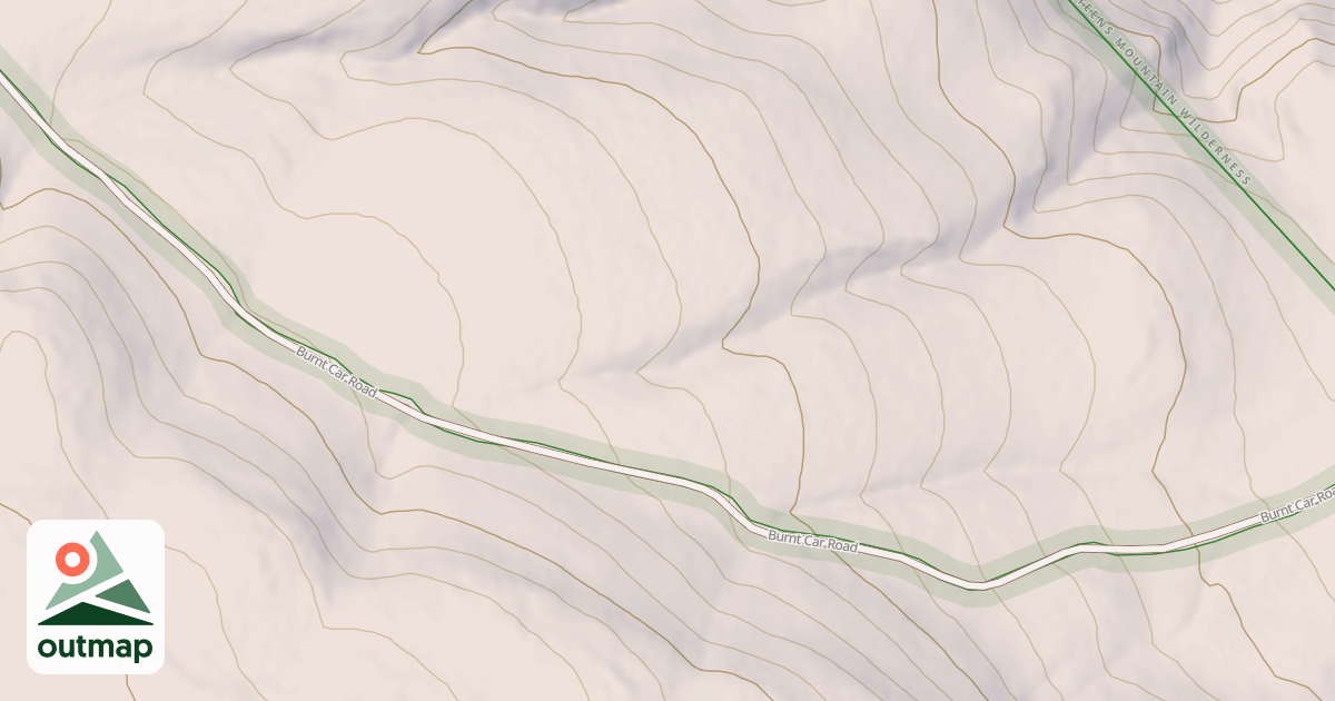 Map of Desert Trail Alternate  (Unmarked)
