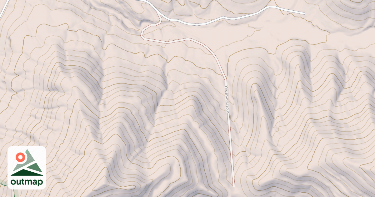 Map of CEDARWOOD SPUR