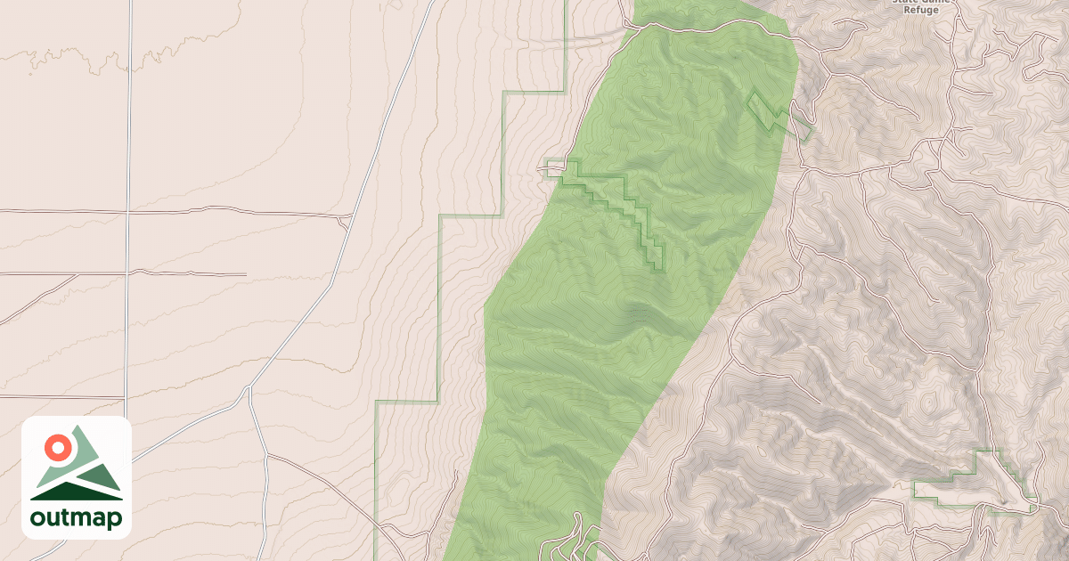 Map of DRY CANYON ALTERNATE