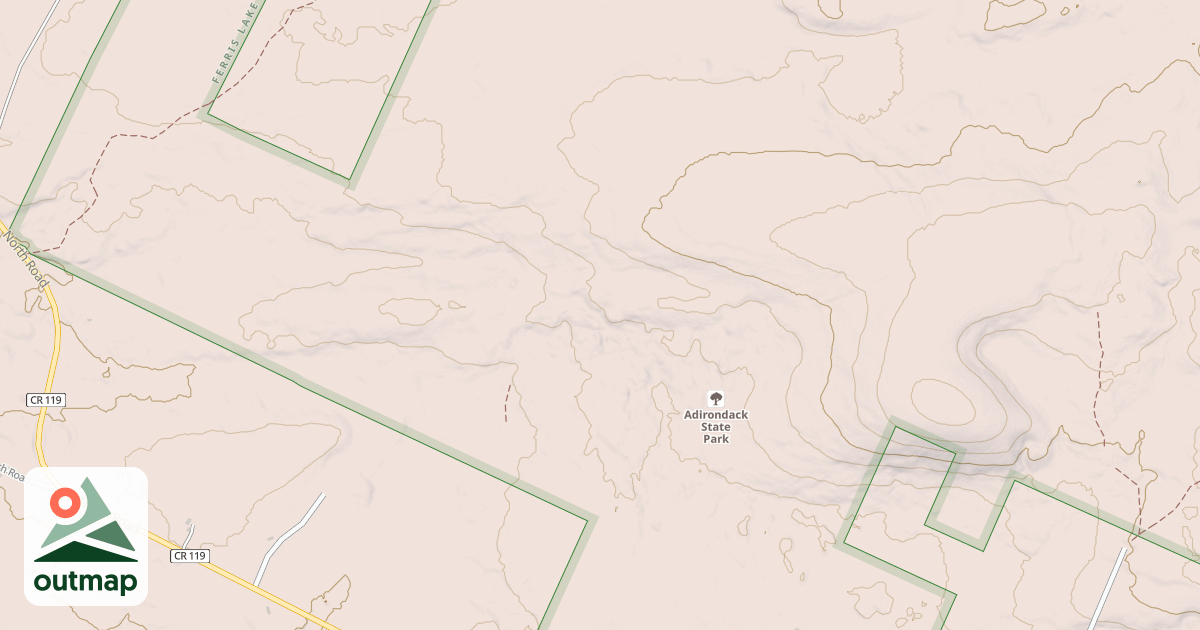 Map of Dingman Hill Trail