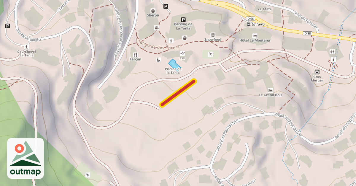 Map of Ours Brun
