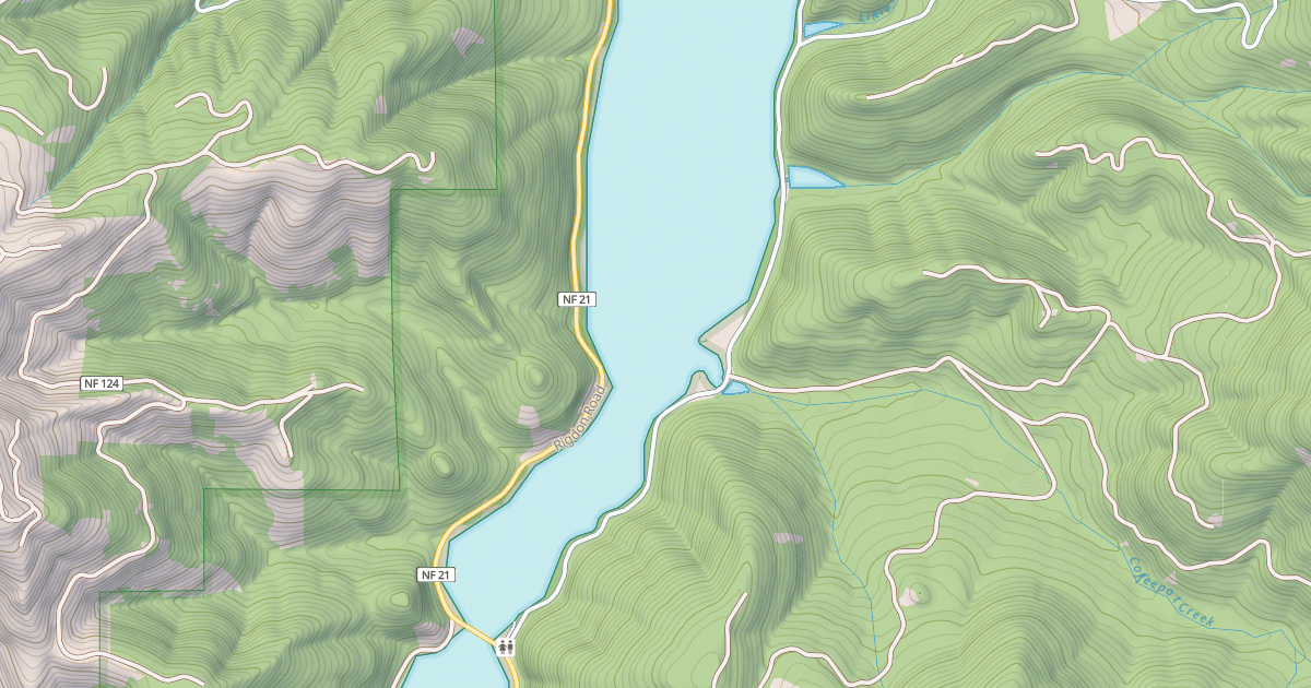 Map preview of EAST SHORE ROAD
